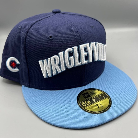 New Era Other - Chicago Cubs‎ Hat Men 7 3/8 Blue Wrigleyville 59Fifty New Era Fitted Cap
